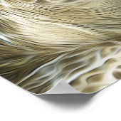 Stylisierte Kemps Ridley Sea Turtle Poster (Ecke)