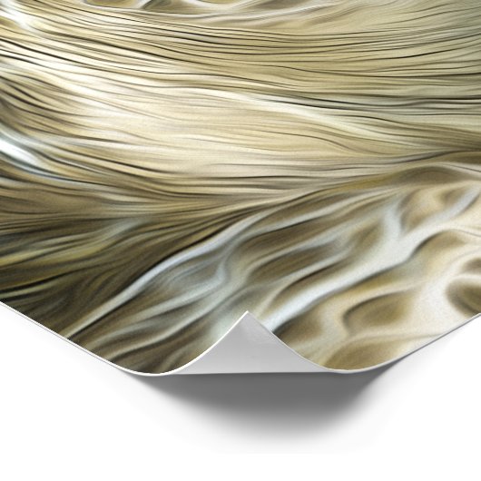 Stylisierte Kemps Ridley Sea Turtle Poster (Ecke)