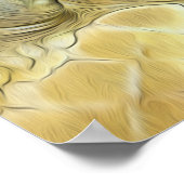 Stylisierte Loggerhead-Meeresschildkröte Poster (Ecke)