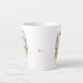 Stylisierte Map London England Sehenswürdigkeiten  Milchtasse (Vorderseite)