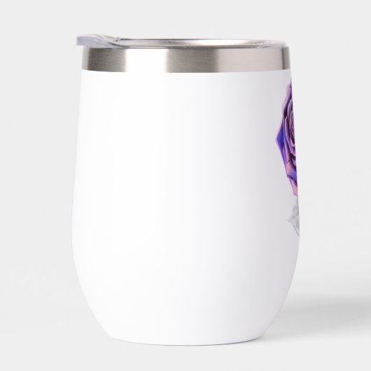 Stylisierte Oversified Rose - Platin Lila (Rechts)