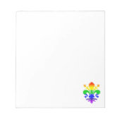 Stylisierte Rainbow-Lilie Custom Notizblock (Vorderseite)