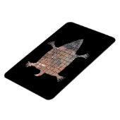 Stylisierte Schildkröte - Mimbres Pottery Design Magnet (Linke Seite)