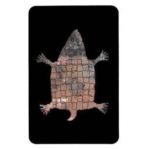 Stylisierte Schildkröte - Mimbres Pottery Design Magnet