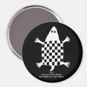 Stylisierte Schildkröte - Mimbres Pottery Design Magnet (Vorderseite/Rückseite)