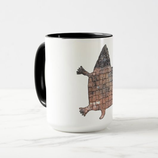 Stylisierte Schildkröte - Mimbres Pottery Design Tasse (Vorderseite Links)
