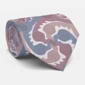 Stylisierte Swirling Hares Tesselung 1 NT Krawatte (Gerollt)