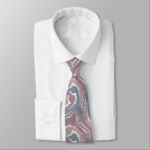 Stylisierte Swirling Hares Tesselung 1b NT Krawatte