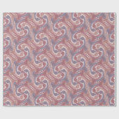 Stylisierte Swirling Hares Tesselung 2 Wrapping P Geschenkpapier (Flach)