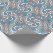 Stylisierte Swirling Hares Tesselung 3 Wrapping P Geschenkpapier (Ecke)