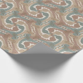 Stylisierte Swirling Hares Tesselung 6 Wrapping P Geschenkpapier (Ecke)