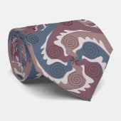 Stylisierte Swirling Hares Tesselung 7 NT Krawatte (Gerollt)