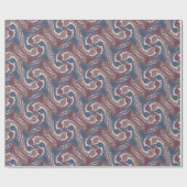 Stylisierte Swirling Hares Tesselung 7 Wrapping P Geschenkpapier (Flach)