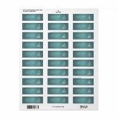 Stylisierte Tree Holiday Address Labels (schieferb (Vorne)