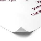 Stylisierte Turkey Groovy Rainbow Happy Friendsgiv Poster (Ecke)