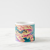 Stylisierte Türkis Sky Espresso Tasse (Vorderseite)