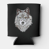 Stylisierte Wolf Head Dosenkühler (Vorderseite)