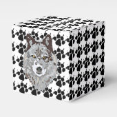 Stylisierte Wolf Head Geschenkschachtel (Vorderseite)