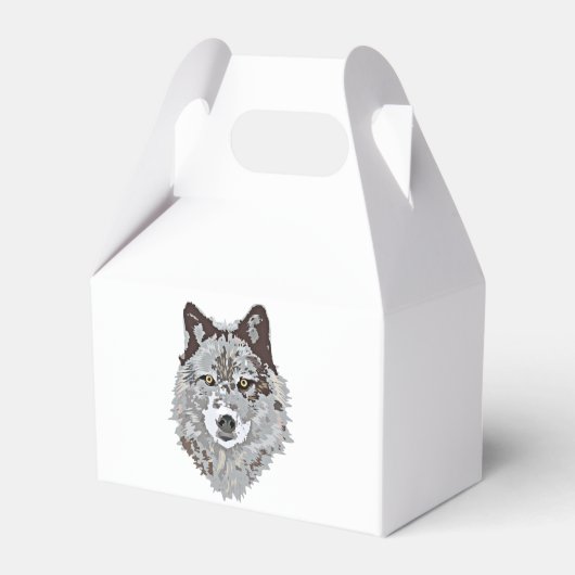 Stylisierte Wolf Head Geschenkschachtel (Vorderseite)