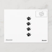 Stylisierte Wolf Head Postkarte (Rückseite)