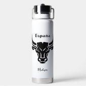 Stylisierter Bull-Sondertext Trinkflasche (Hinten)