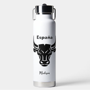 Stylisierter Bull-Sondertext Trinkflasche