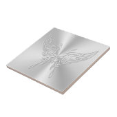 Stylisierter Butterfly Round-Schwanz, Embossed-Eff Fliese (Seite)