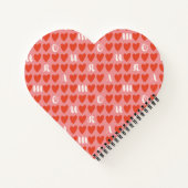 Stylist Amour Heart Shape Notebook Valentine Gesch Notizblock (Rückseite)