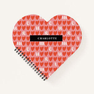 Stylist Amour Heart Shape Notebook Valentine Gesch Notizblock