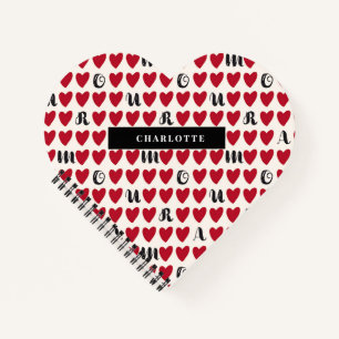 Stylist Amour Heart Shape Notebook Valentine Gesch Notizblock