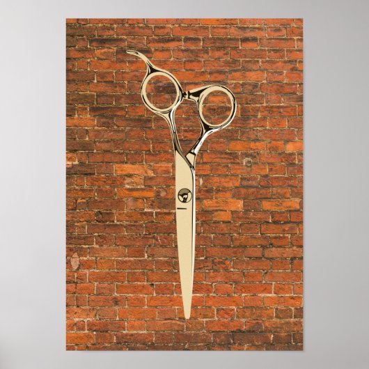 Stylist-Barber aus Industrieblatt Poster (Vorne)