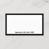 Stylist Barber Einfache Grenze Loyalität Punch Treuekarte (Rückseite)