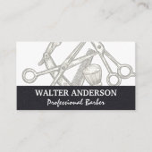 Stylist-Barberwerkzeuge Visitenkarte (Vorderseite)