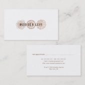 Stylist Bronze-Friseur Terminkarte (Vorne/Hinten)