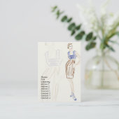 Stylist - Chubby Visitenkarte (Stehend Vorderseite)
