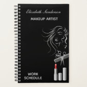 Stylist der Black Gray Makeup Artists Planer (Vorderseite)