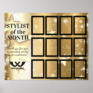 Stylist des Month Schönheitssalons Poster