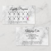 Stylist des Treueprogramms - Marmor Treuekarte (Vorne/Hinten)