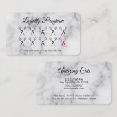 Stylist des Treueprogramms - Marmor Treuekarte (Vorne/Hinten)