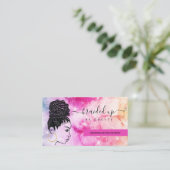 Stylist Fairbraiding Braider Aquarell Visitenkarte (Stehend Vorderseite)