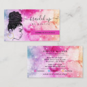 Stylist Fairbraiding Braider Aquarell Visitenkarte (Vorne/Hinten)