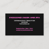 Stylist-Farbvorlage für den Haarsalon Visitenkarte (Rückseite)