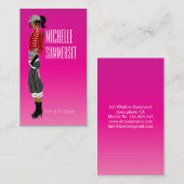 Stylist Fashion Designer Business Card Visitenkarte (Vorne/Hinten)