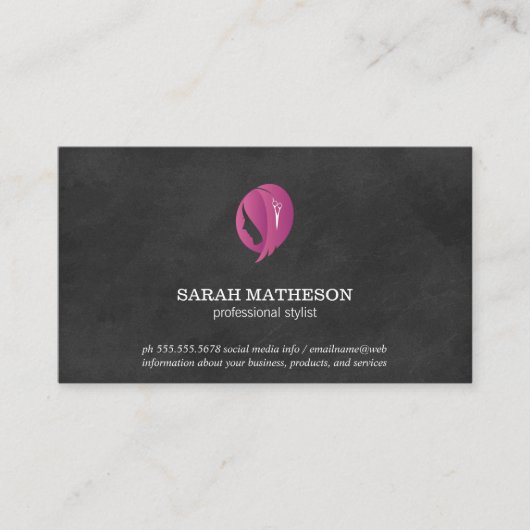 Stylist Flaschengrübe Visitenkarte (Vorderseite)