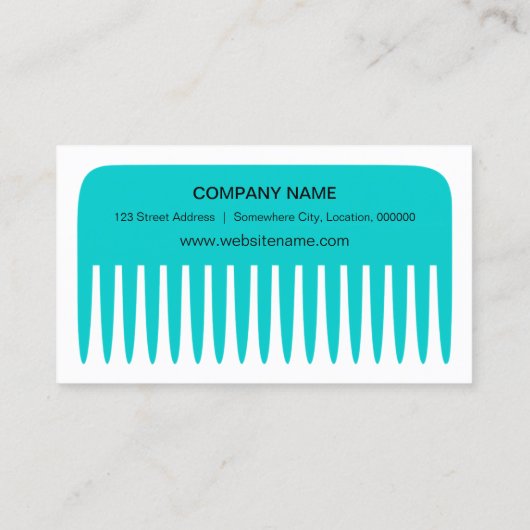 Stylist/Friseur Visitenkarte (Rückseite)