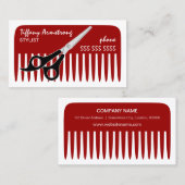 Stylist-Friseur Visitenkarte (Vorne/Hinten)