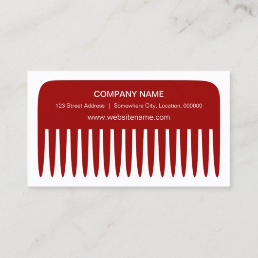 Stylist-Friseur Visitenkarte (Rückseite)