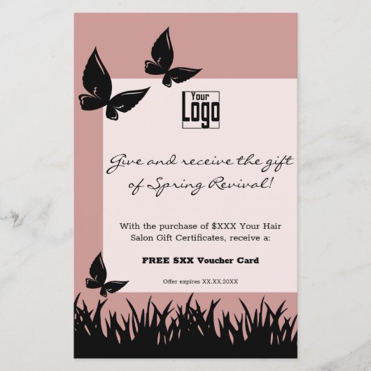 Stylist Frühlingsbeweis Werbeaktion Flyer (Vorne)