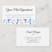 Stylist für Aquarellbilder Terminkarte (Vorne/Hinten)