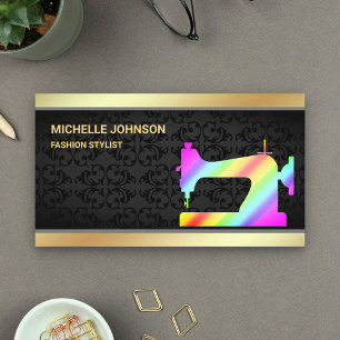 Stylist für die Fashion-Maschine mit Regenbogen-Go Visitenkarte